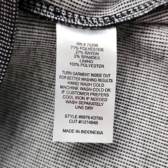 ENFOCUS Studio Dress Heathered Grey Round Pleated Neckline Zippers Stretch Sz 6 - Picture 11 of 14